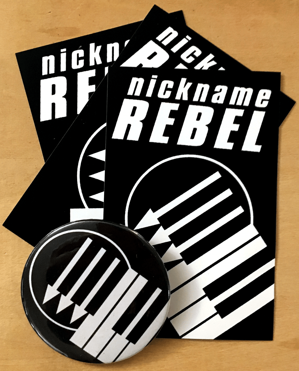 nickname: Rebel Button and Stickers Pack