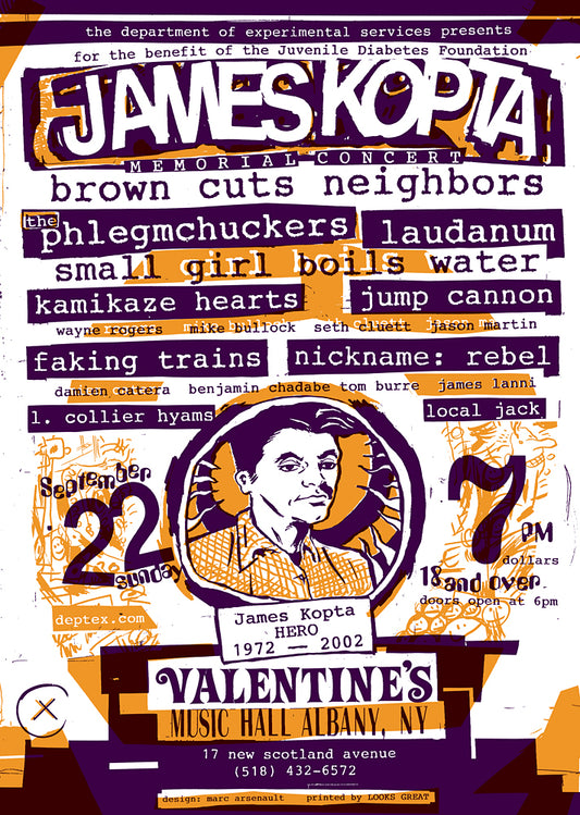 James Kopta Memorial Concert Poster