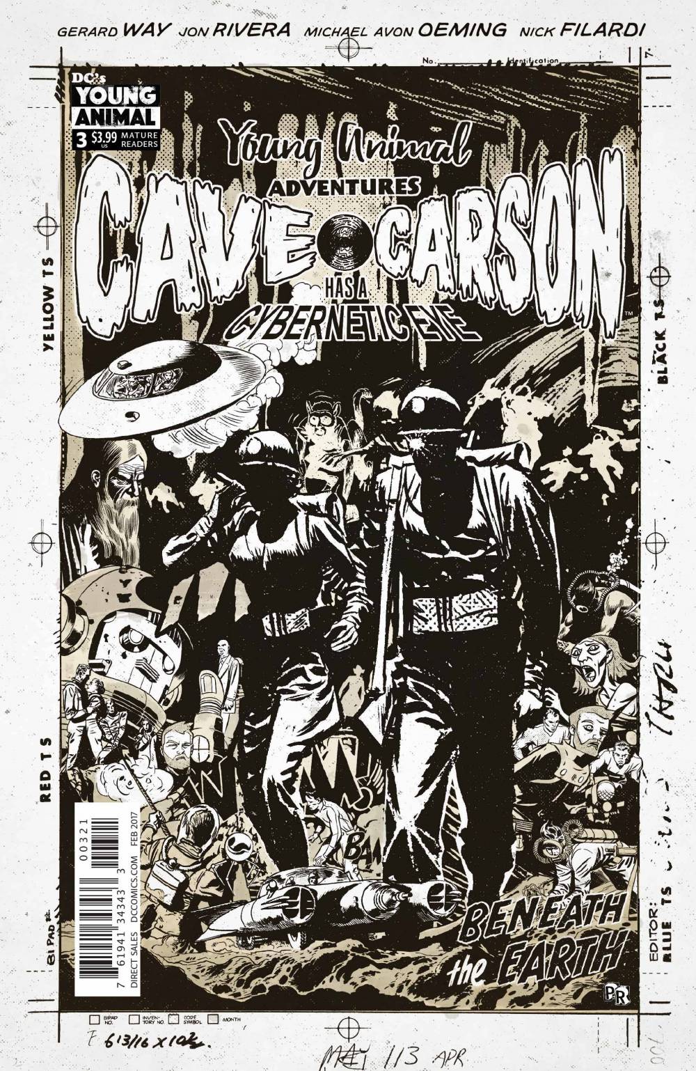 Cave Carson Has A Cybernetic Eye #3 Paul Rentler Variant