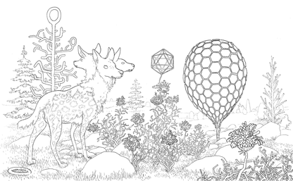 A Walk in Eden: A Coloring Book