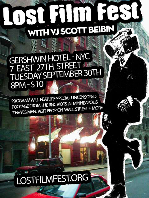 Lost Film Fest Gershwin Hotel NYC Tues. Sept. 30