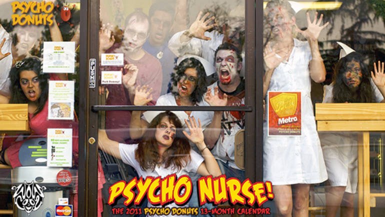 Psycho Nurse! Zombie Wallpaper