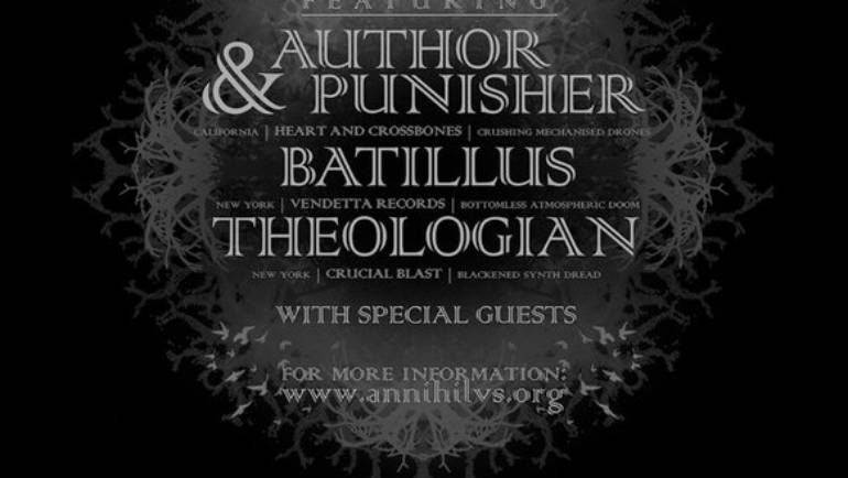 Author & Punisher Bleak November East Coast Tour