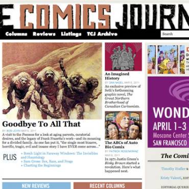 Comics Comics Takes Over TCJ.com & Arthur Magazine Closes